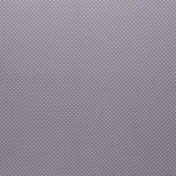 Baumwolle Punkte 2 mm Grau