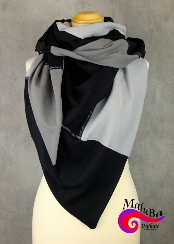 Halstuch, Dreieckstuch Erwachsene "lovely gray" – Bild 2