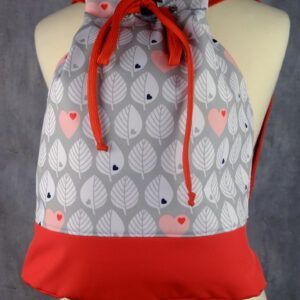 Rucksack-Tasche canguro - hojas Rot