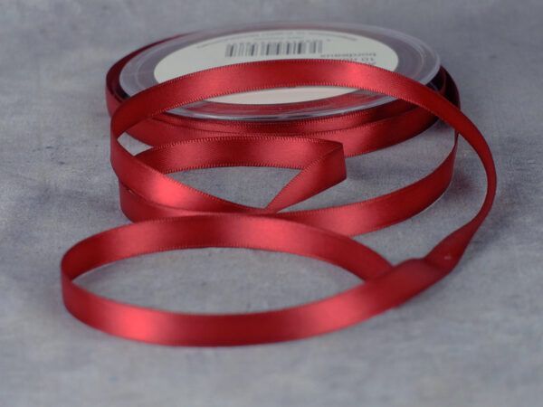 Satinband 10 mm Bordeaux