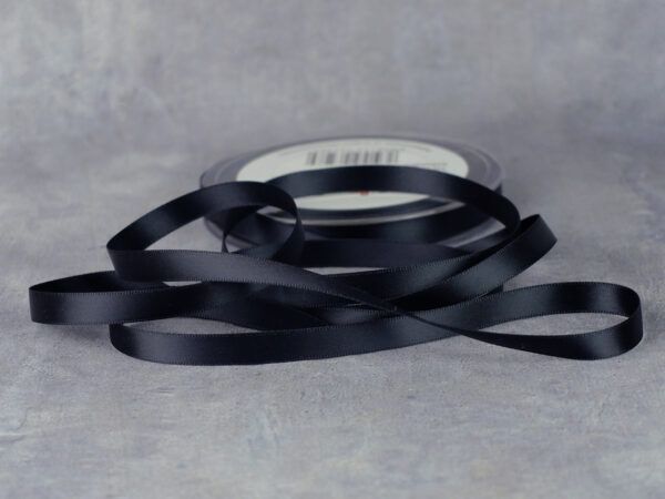 Satinband 10 mm Schwarz