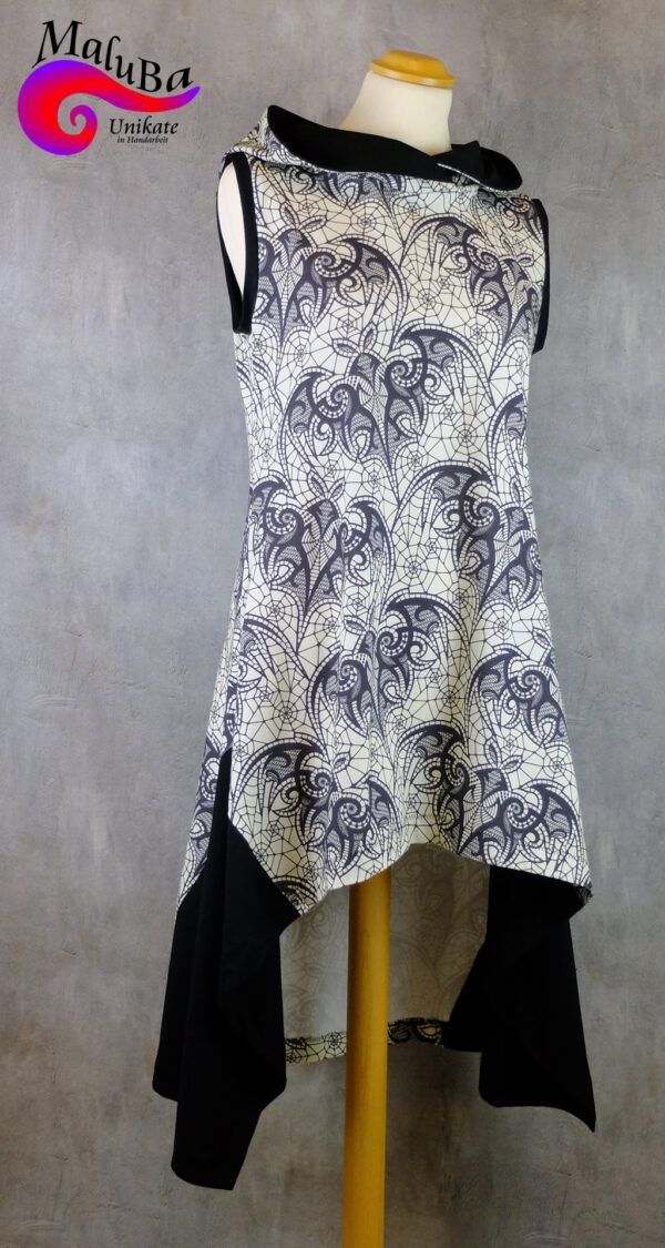 Longtunika mit Zipfelmütze "bat lace" Größe: 38