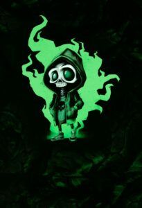 Canvas Taschen Panel DIY Halloween Bag by Thorsten Berger Zombie